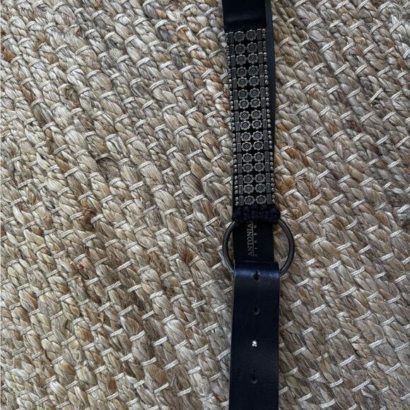ANTONAZZI Firenze Italian Leather Belt M – Silver Floral Studded, Boho nwot - Picture 15 of 17